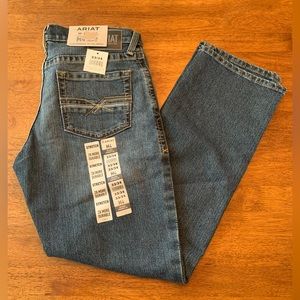 Mens Ariat M4 Low Rise Stretch Stockton Stackable Straight Leg Jeans 33x34